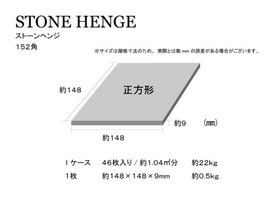 ストーンヘンジ ブラック 152mm角 - 輸入タイル専門通販サイトの